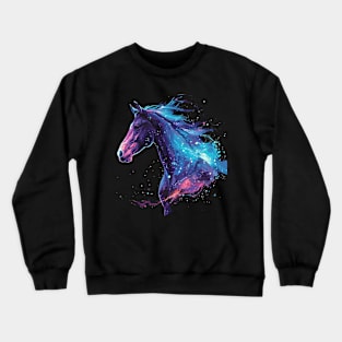 galaxy horse Crewneck Sweatshirt